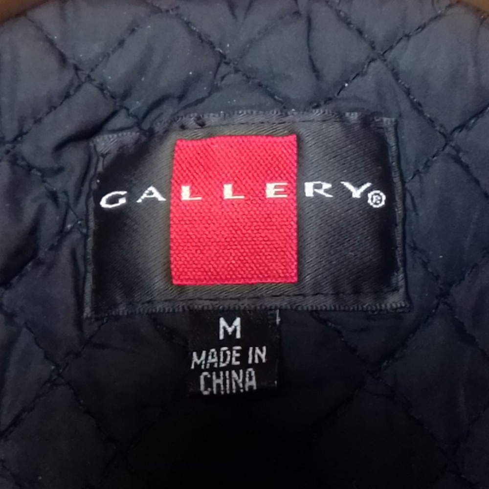 Gallery Quilted Jacket Black Medium - image 8
